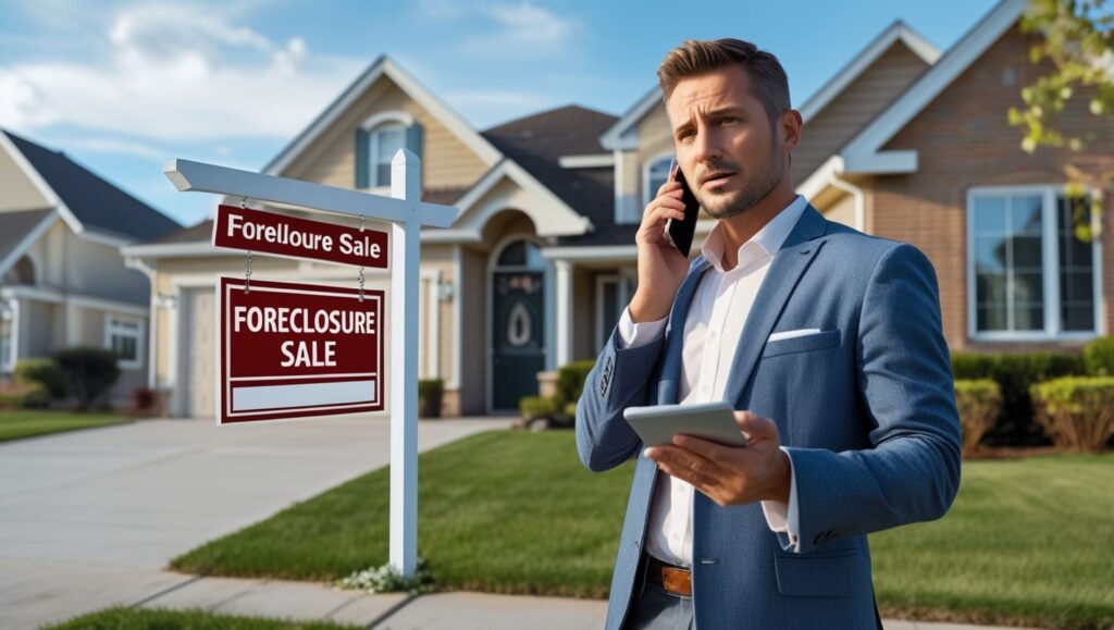 a guy worried about foreclosure 